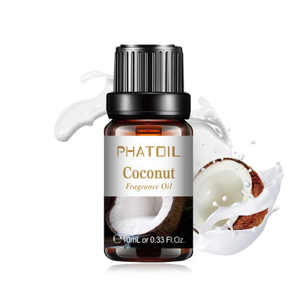 PHATOIL 10ml Strawberry Fragrance Oil Fruit Perfume Making Coconut Tangerine Mango Passion Fruit Watermelon Lemon Fig Aroma Oil