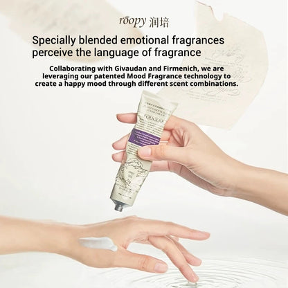 Roopy Moisturizing Hand Cream Essence Delicate Non Greasy Anti Barb Wooden Sandalwood Better Than Perfume75g Autumn Winter 75g