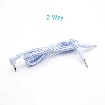 10Pcs 2mm Plug Non-woven Fabric Reusable Self Adhesive Electrode Pads Conductive Gel Pad Body Digital  Massager