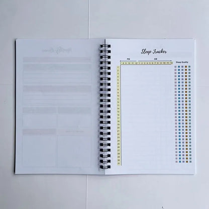Bview Art Weight Loss Planner & Journal - Fitness Diet Tracker Notebook for Goal Setting, Healthy Lifestyle Organizer