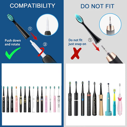Electric Toothbrush Heads Sonic Replaceable Seago Tooth brush Head Soft Bristle SG-507/508/551/548/575/949/958/2303