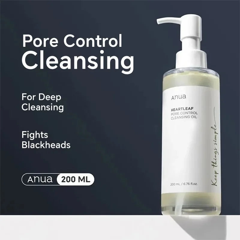 Anua HeartLeaf 77 Toner, Pore Cleansing Oil, Deep Cleansing Foaming Cleanser, Moisturizing and Improving Skin, Korean Skincare