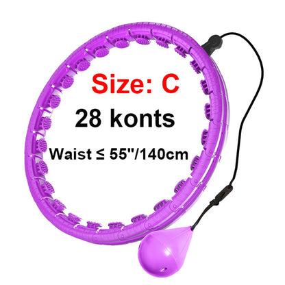 Weighted Massage Fitness Circle Hoops Weight Loss Detachable Links ,Exercise Weight Loss Sport Hoop