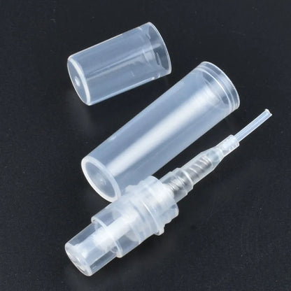 50pcs/lot 2ml 3ml 5ml Mini Plastic Spray Perfume Bottle Refillable Oil Bottles Atomizer Mini Protable Cosmetics Container
