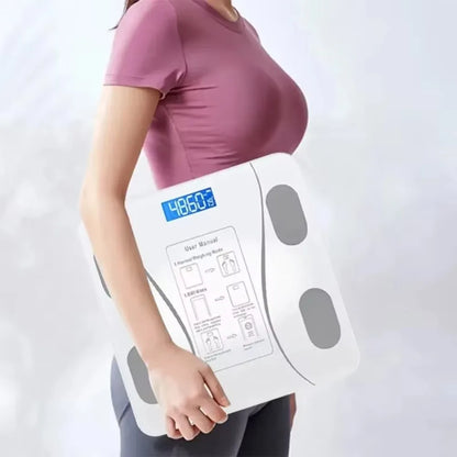 LED Display Smart Body Fat Scale Wireless Digital Measurement Bluetooth Body Fat Scale Digital Square Weight Loss Scale