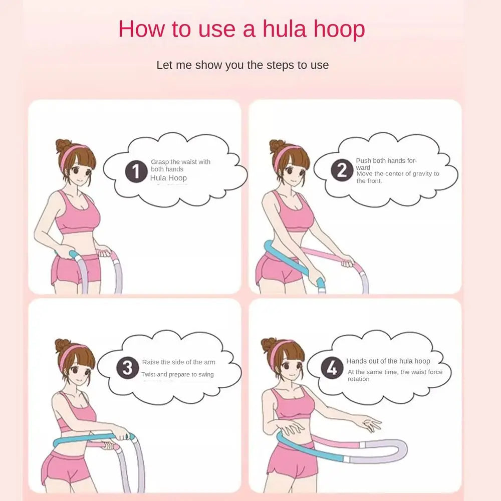 without Harming Waist Sports Hoop Waist Trainer Adjustable Burn Fat Weight Loss Circle Soft Body Abdominal Thin