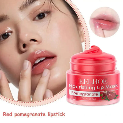Red Pomegranate Lipstick For Women Hydrating Lipstick Glossy Moisture Lip Gloss Sheer Coverage Long Lasting Lip Balm For Dry Lip