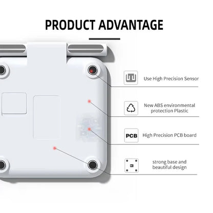 Weight Scale for Body Fat with Handle, 24 Precise Body Biological Analyzer, Digital Bathroom Weighing Bluetooth Scale