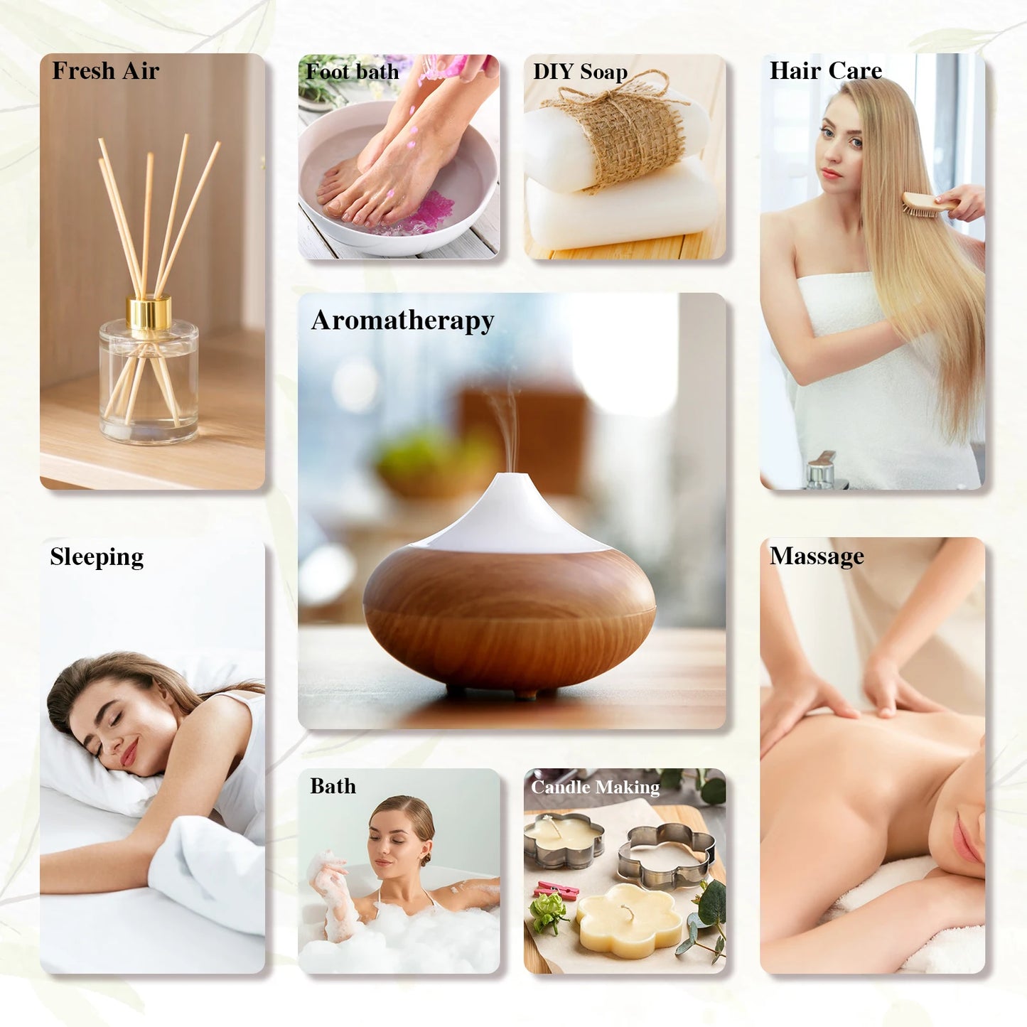 MAYJAM 10ml 30ml 100ml Jasmine Lavender Rose Sandalwood Essential Oil For Perfume Massage Spa Bath Diffuser Aroma Oil
