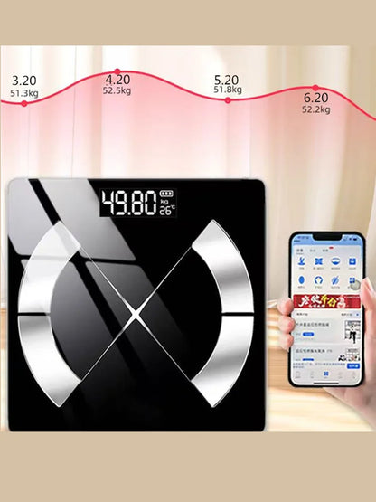 Weight Loss Weighing Device LED Display Smart Body Weight Scale USB Charging Precision Electronic Scale for Home Office Adult