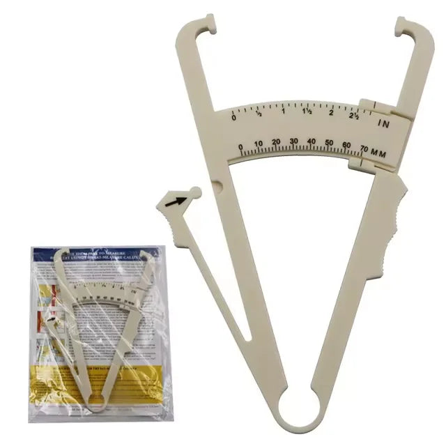 Clamp Fat Clip Body Weight Loss Tester Fat Thickness Measuring Ruler Body Fat Weight Loss Measuring Caliper Tape Measuring Tool