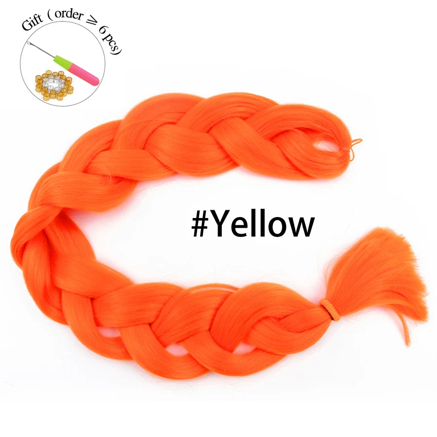 Super Long 165G 200cm Hair Synthetic Jumbo Braiding Hair Extension Heat Resistant Fiber African Ombre Jumbo Braid Hair Women