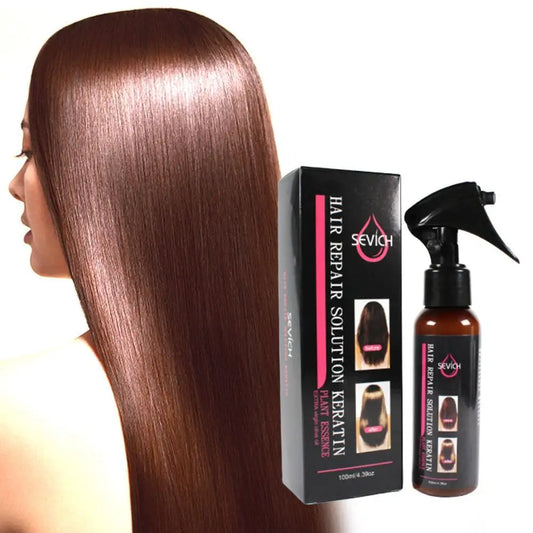 Keratin Hair Smoothing Spray Hair Conditioner Keratin Hair Treatment For Dyeing Damaged Anti-frizzle Soften Shiny Hair Care Oil