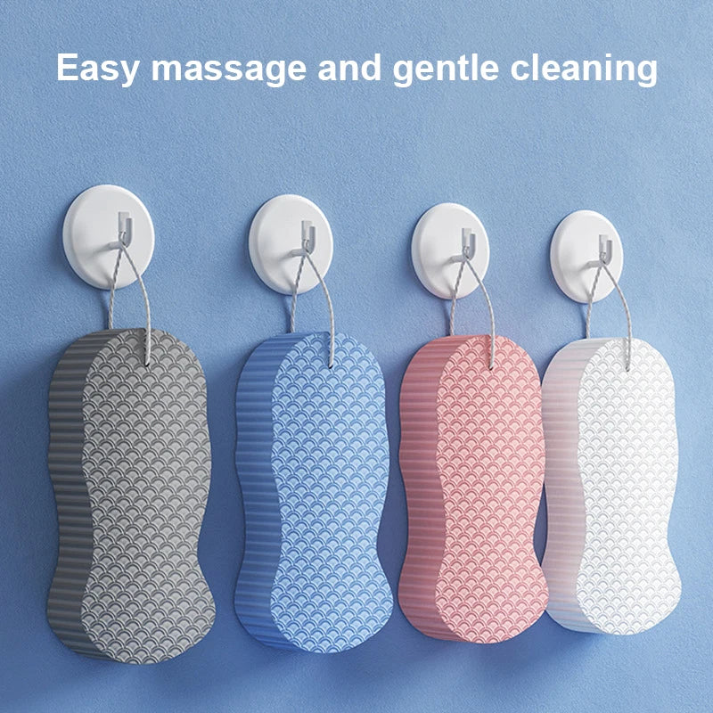3D Sponge Exfoliating Bath Scrubbing Sponges Soft Sponge Body Scrubber Shower Brush Body Dead Skin Remover Bathing Tools