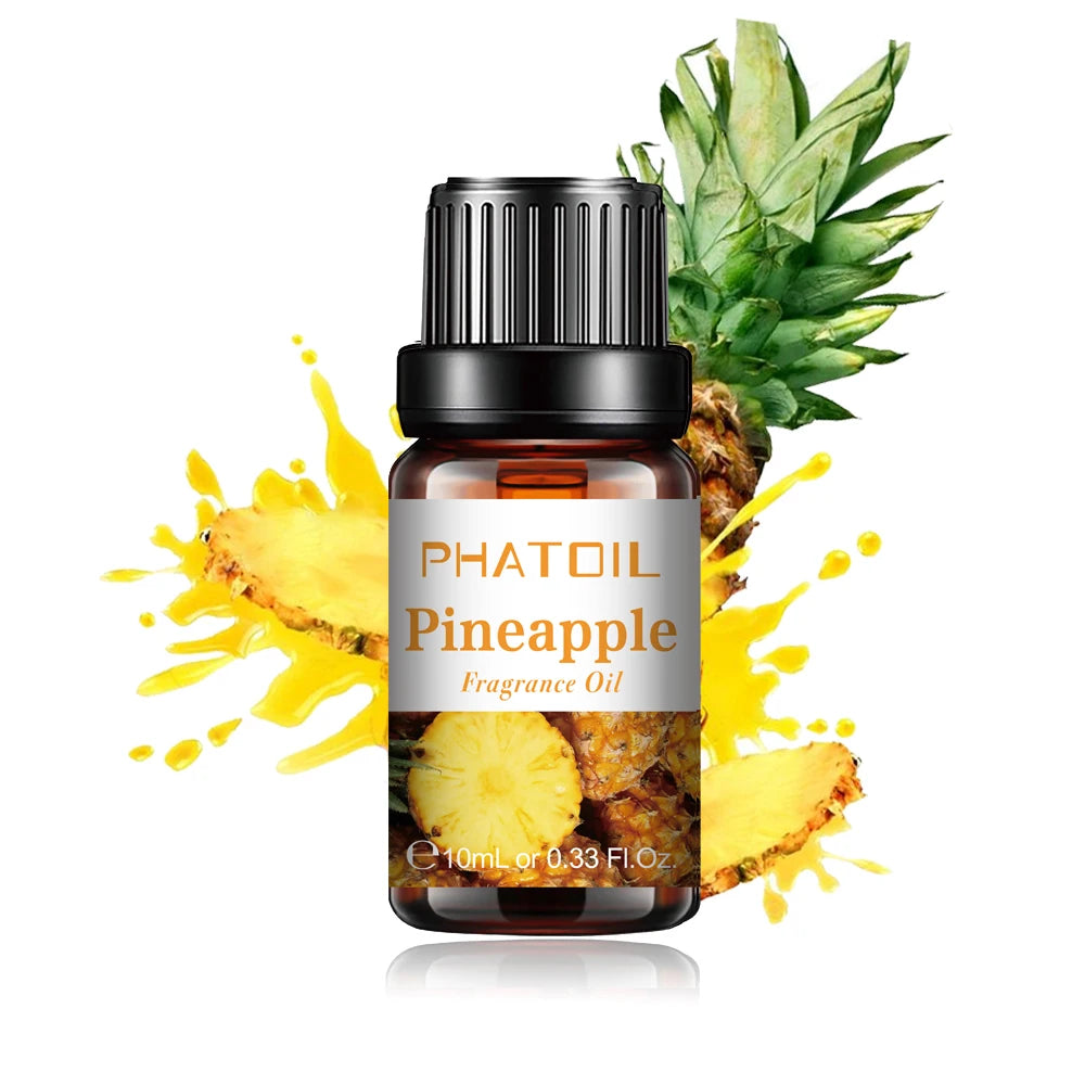PHATOIL 10ml Strawberry Fragrance Oil Fruit Perfume Making Coconut Tangerine Mango Passion Fruit Watermelon Lemon Fig Aroma Oil
