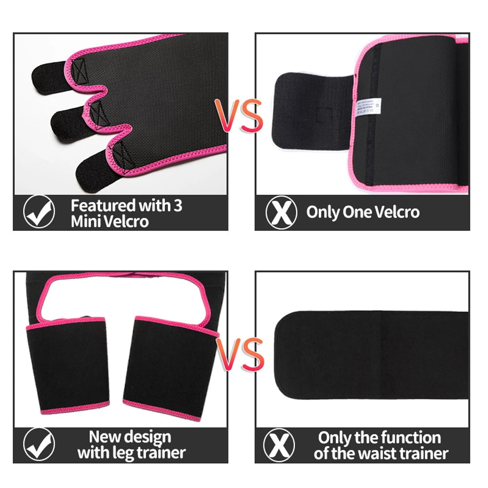 Waist Trainer for Women,3 In 1 Waist Thigh Trimmer and Weight Loss for Workout,Body Shaper Weight Loss Butt Lifter Waist Trainer