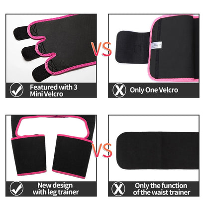 Waist Trainer for Women,3 In 1 Waist Thigh Trimmer and Weight Loss for Workout,Body Shaper Weight Loss Butt Lifter Waist Trainer