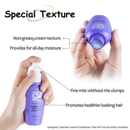 Leave-in Conditioner Coconut Oil Smoothing Spray Anti Frizz Moisturizing Hair Mask Dry Damage Treatment Cream  Hair Care PURC
