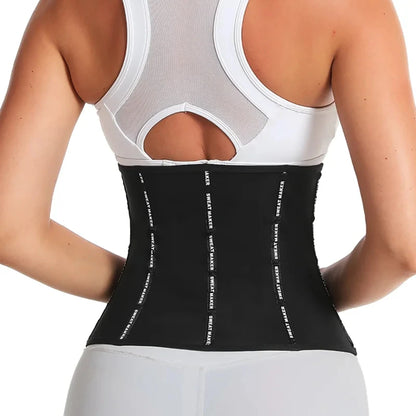 Women Abdominal Fat Burning Waistband Wrap Waist Training Sheath Sports Weight Loss Sweat Wicking Corset Sauna Suits Shaper Faja