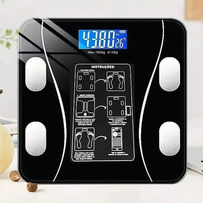 LED Display Smart Body Fat Scale Wireless Digital Measurement Bluetooth Body Fat Scale Digital Square Weight Loss Scale