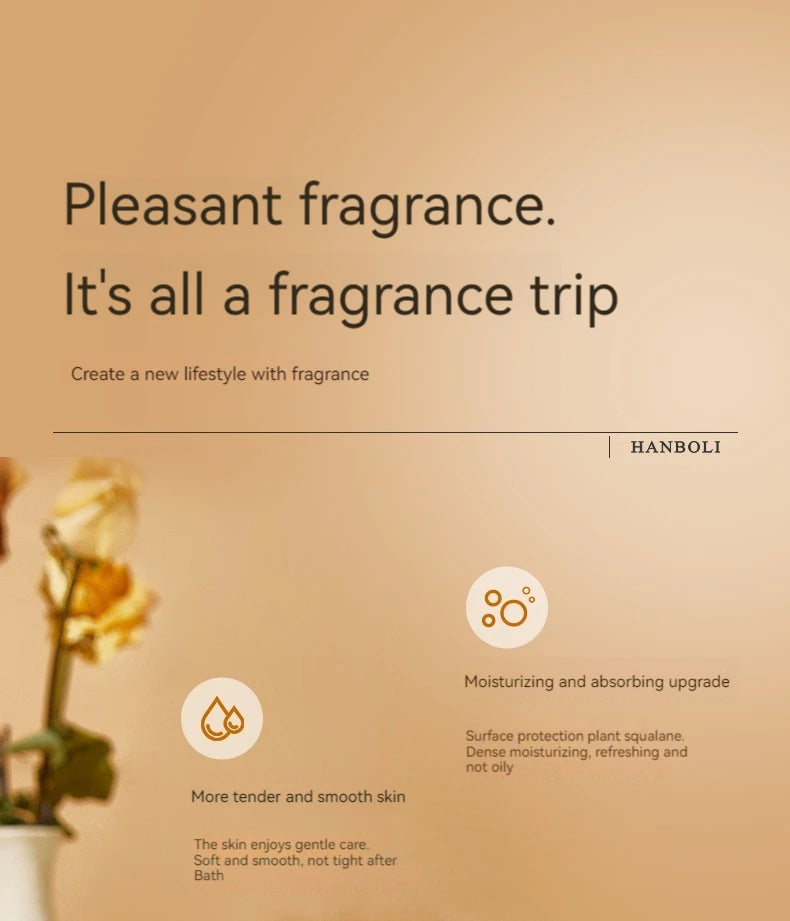 Squalane Fragrance Body Lotion Mild Moisturizing Refreshing Non Greasy Perfume Flavor Skin Rejuvenating Body Lotion