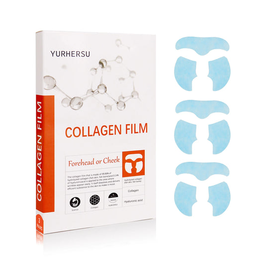 Collagen Film Water Soluble Moisturizer Essence Patch Collagen Soluble Mask Skin Care Product: 3PCS