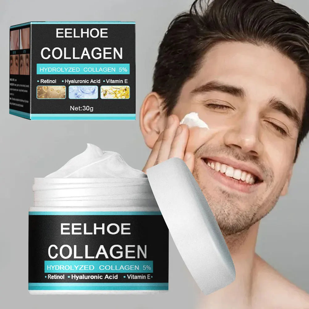 Collagen Face Cream For Men Anti Aging Facial Lifting Firming Moisturizing Nourishing Hyaluronic Acid Whitening Cream Skin Care