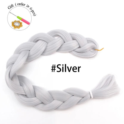 Super Long 165G 200cm Hair Synthetic Jumbo Braiding Hair Extension Heat Resistant Fiber African Ombre Jumbo Braid Hair Women