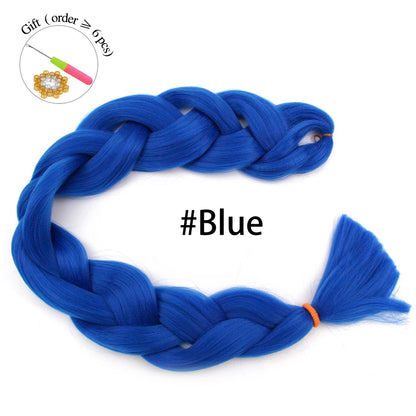 Super Long 165G 200cm Hair Synthetic Jumbo Braiding Hair Extension Heat Resistant Fiber African Ombre Jumbo Braid Hair Women