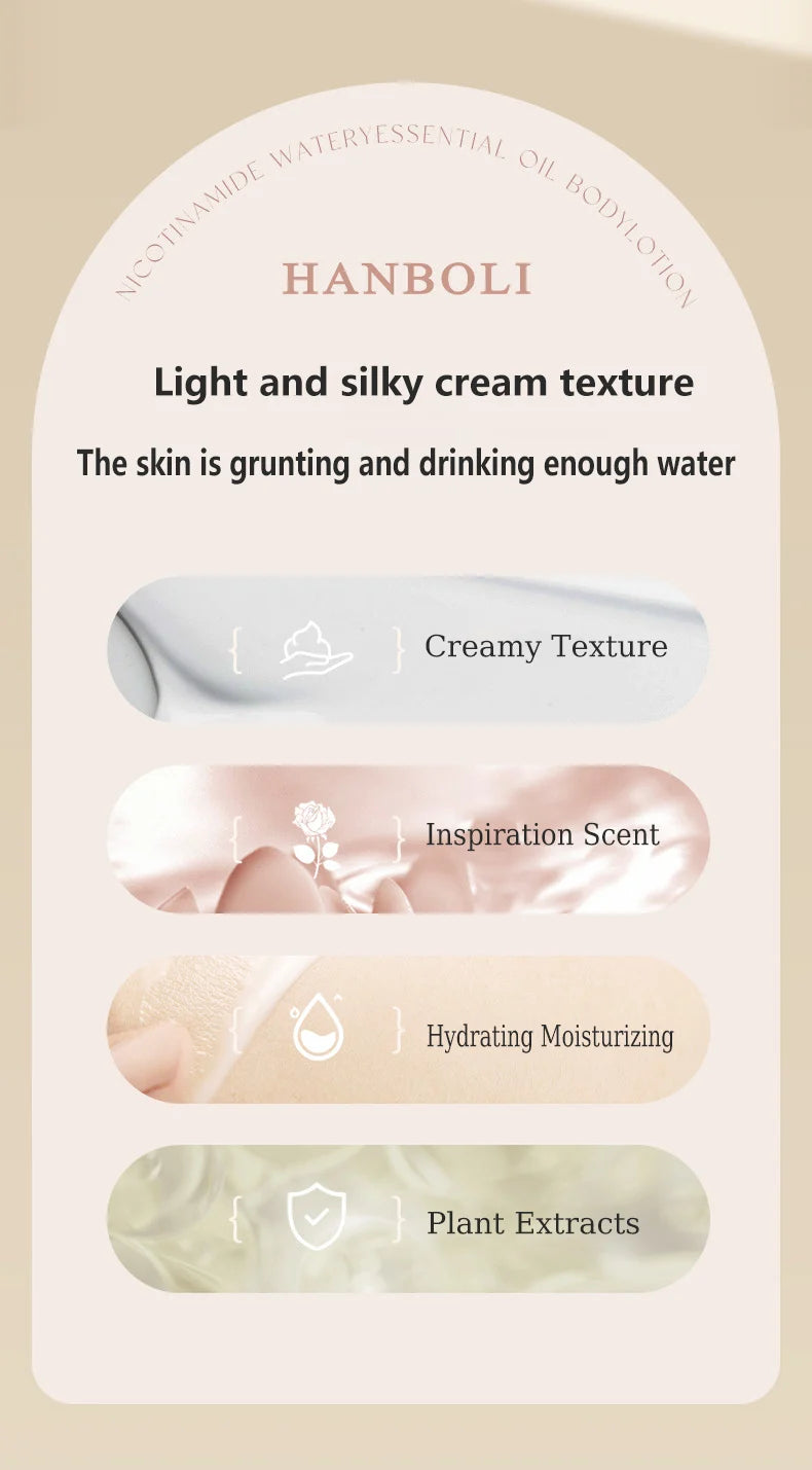 Squalane Fragrance Body Lotion Mild Moisturizing Refreshing Non Greasy Perfume Flavor Skin Rejuvenating Body Lotion