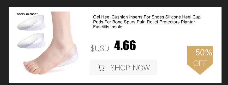 Silicon Gel Insoles Foot Care For Plantar Fasciitis Heel Spur Running Sport Insoles Shock Absorption Pads Arch Orthopedic Insole