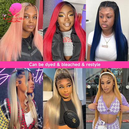 13x6 Lace Frontal Wig 1B 613 Ombre Blonde Full Lace Human Hair Wig Dark Roots Pre Plucked  Lace Front Human Hair Wigs for Women