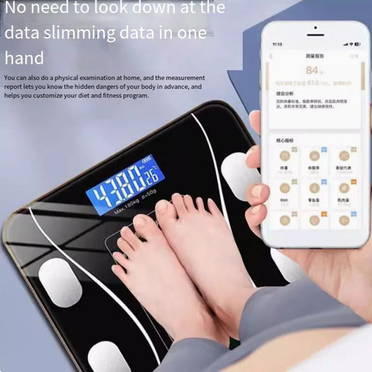 Weight scale electronic weighing smart body fat scale household precision charging small durable weight loss weighing scale