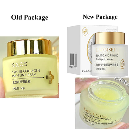 Type III Collagen Protein Cream for Face Moisturizing Lightens Fine Lines, Tightens and Brightens Skin Care Anti-Agin Firming