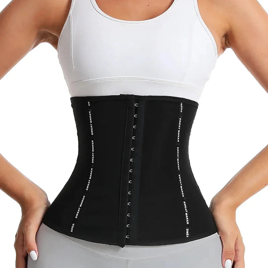 Women Abdominal Fat Burning Waistband Wrap Waist Training Sheath Sports Weight Loss Sweat Wicking Corset Sauna Suits Shaper Faja