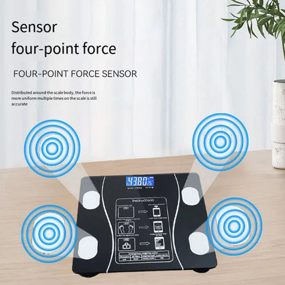 Weight scale electronic weighing smart body fat scale household precision charging small durable weight loss weighing scale