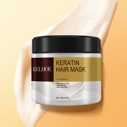 Collagen hair mask  Repair Damage Frizzy Straighten Soft Smooth Moisturize Hair Treatment Hair Restore Cream Hair Care