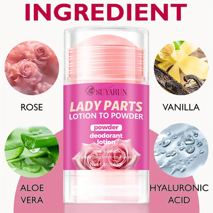 SUYARUN Ladies Deodorant Anti-Sweat Moisturizing Refreshing Long-Lasting Comfort Fragrance Body Care Product.