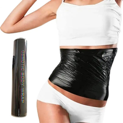 Safe to Use Body Wrap Weight Loss Body Wrap 60/100m Black Osmotic Body Wrap for Sauna Workout Sweat Enhancer Fat Burning Stomach