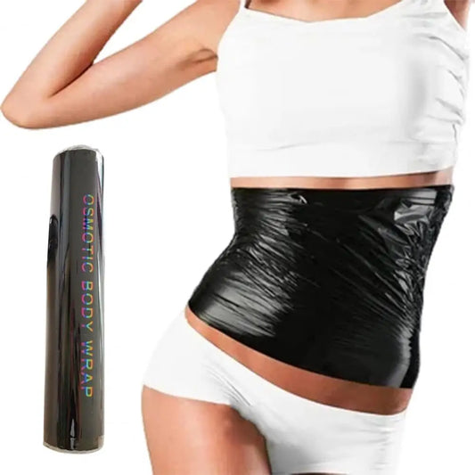 Safe to Use Body Wrap Weight Loss Body Wrap 60/100m Black Osmotic Body Wrap for Sauna Workout Sweat Enhancer Fat Burning Stomach