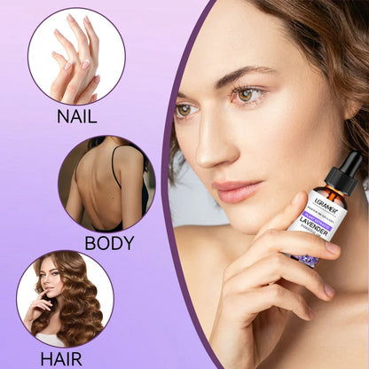 Pure Natural Lavender Essential Oil Facial Body Skin Care Essential Oil Moisturizing Nourishing Massage Plant Essential Oil