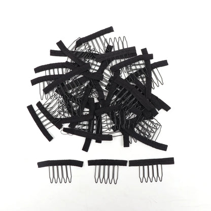 Stainless Steel Wig Combs For Wig Caps 12Pcs/Lot Factory Supply Wig Clips For Hair Extensions Best Clips For Wigs Big 8 Theeth