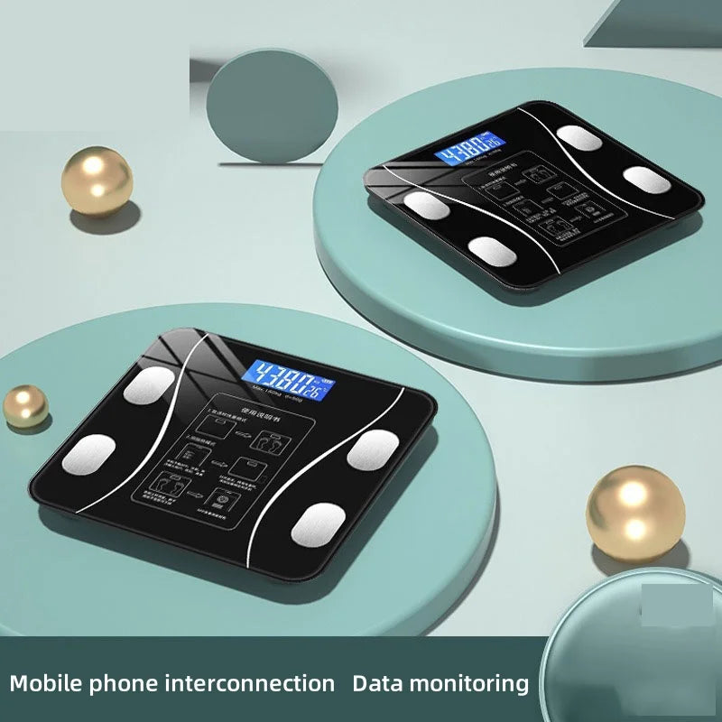 Smart Bluetooth Body Fat Scale with Bluetooth Connectivity LED Display Weight Loss Precision Electronic Scale with Mobile App