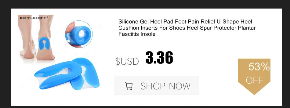 Silicon Gel Insoles Foot Care For Plantar Fasciitis Heel Spur Running Sport Insoles Shock Absorption Pads Arch Orthopedic Insole