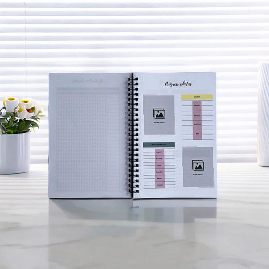Weight Loss Journal for Women & Men Fitness Planner Diet Tracker Notebook for Home School Office Business