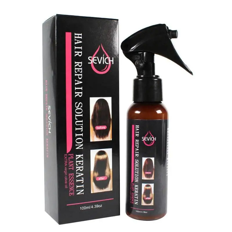 Keratin Hair Smoothing Spray Hair Conditioner Keratin Hair Treatment For Dyeing Damaged Anti-frizzle Soften Shiny Hair Care Oil