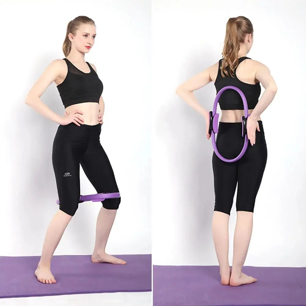 38cm Women Lose Weight Workout Sports Keep Fit Equipment Home Workout Pilates Ring Magic Circle Fitness Circles Yoga Circles