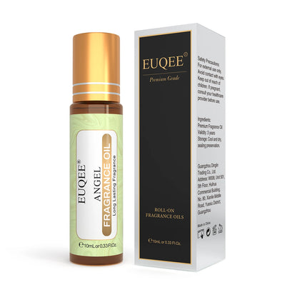 EUQEE 10ML Angel Coconut Vanilla Good Girl Roller Fragrance Oils For Women Easy Carry,Long Lasting Aromatherapy Body Fragrance