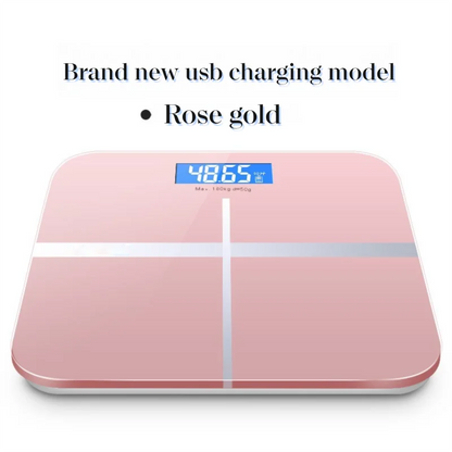 Weight Loss Weighing Device LED Display Smart Body Weight Scale USB Charging Precision Electronic Scale for Home Office Adult