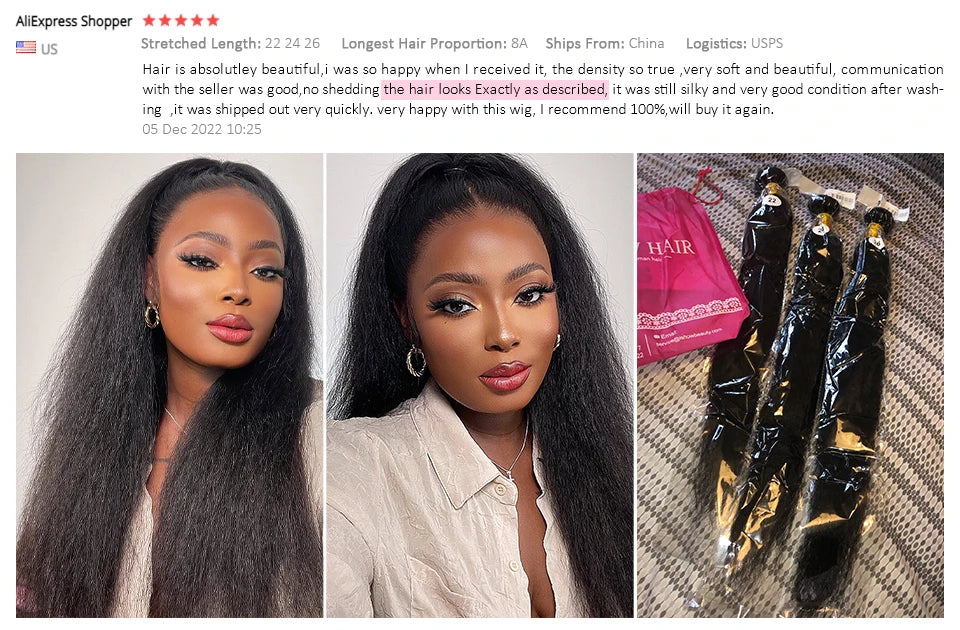 Ishow Kinky Straight Bundles Brazilian Yaki Straight Hair Bundles For Women 1/3/4pcs Human Hair Bundles Remy Hair Extension